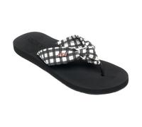 Roxy Paia V, Sandali Donna, Black White Checker, 36 EU