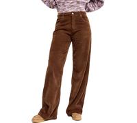 Roxy - Pantalon en velours côtelé - Surf Crush Cord Pant Chestnut per Donne in Cotone - Taglia M - Marrone