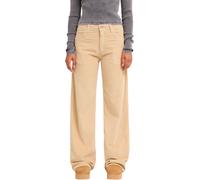 Roxy - Pantalon en velours côtelé - Surf Crush Cord Pant Pebble per Donne in Cotone - Taglia M - Beige