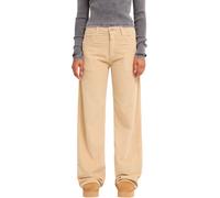 Roxy - Pantalon en velours côtelé - Surf Crush Cord Pant Pebble per Donne in Cotone - Taglia S - Beige