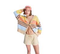 Roxy Pantaloncini Elasticizzati in Vita Surf Stoked Short Terry Donna Beige