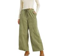 Roxy - Pantaloni da donna in velluto - Lekeitio Pant Knit Oil Green per Donne in Cotone - Taglia S - Verde