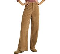 Roxy - Pantaloni da donna in velluto - Surf On Cloud Cord Pant Woodsmoke per Donne in Cotone - Taglia 28 US - Marrone Marrone 28 US