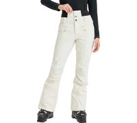 Roxy - Pantaloni da sci da donna a vita alta - Rising High Pant Whisper White per Donne in Pelle - Taglia L - Bianco