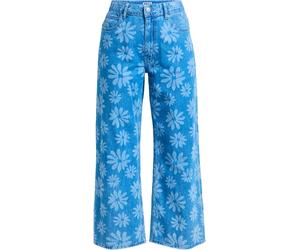 Roxy - Pantaloni in cotone biologico - Boogie Night Mid Pant Surf Wash per Donne in Cotone - Taglia 25 US - Blu