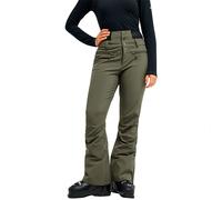 Roxy - Pantaloni da sci a vita alta - Rising High Pant Beetle in Pelle - Taglia L - Kaki