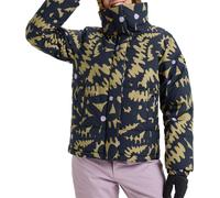 Roxy - Piumino da donna impermeabile - Snow Winter Rebel Jacket Fennel Seed Big Flower per Donne - Taglia L - Blu navy