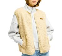 Roxy - Polaire sans manches zippée - Best Town Vest Pebble Outline Mo per Donne - Taglia S - Beige