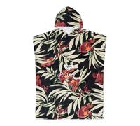 Roxy Poncho da spiaggia STAY MAGICAL PRINTED Donna Nero Taglia unica