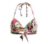 Top bikini Roxy Printed Beach Classics Sport verde caqui naranja rosa donna - M
