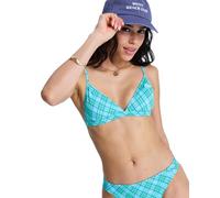 Roxy Essentials Pt Fixed Triangle Bikini Top Blu L Donna