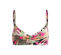 Roxy PT Beach Classics Wrap Bra Parte Superiore del Bikini, Nero, S Donna