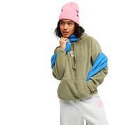 Roxy Pullover Felpa con Cappuccio Cool Calling Donna Verde