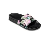 Roxy RG Slippy II, Sandali Bambine e Ragazze, Stencil Nero e Rosa, 28 EU