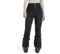 Roxy - Pantaloni da sci da donna a vita alta - Rising High Pant True Black per Donne in Pelle - Taglia S - Nero