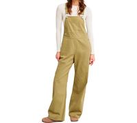 Roxy - Salopette in twill di cotone - Trail Blazer Twill Jumper Overall Oil Green per Donne in Cotone - Taglia S - Beige