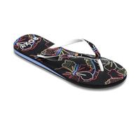 Roxy Sandali da donna Portofino, Black Multi Camo, 37 EU