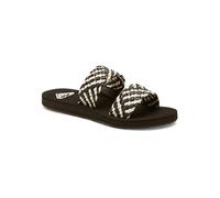 Roxy Sandalo da donna Porto Slide Ii, nero bianco, 38 EU