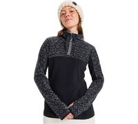 Roxy Sayna Half Zip Maglione, True Black Roxygram Tonal, X-Large Donna