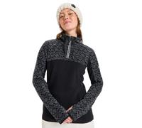 Roxy Sayna Half Zip Maglione, True Black Roxygram Tonal, XS Donna