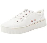 Roxy Sheilahh-Scarpe da Ginnastica Senza Lacci con Plateau, Donna, Bianco, 39 EU
