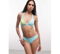 Roxy - Slip bikini stile tropicale blu XL