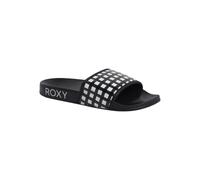 Roxy Slippy IV, Sandali Donna, Black White Checker, 42 EU