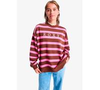 Roxy - Strictly Stripes Oversized Marrone - Abbigliamento XS Marrone