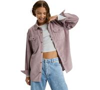 Roxy - Sur-chemise en velours côtelé - Let It Go Cord Shirt Nirvana per Donne in Cotone - Taglia XS - Viola