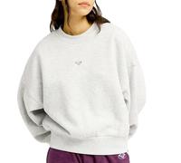 Roxy - Sweat molletonné - Solar Rush Light Grey Heather per Donne in Cotone - Taglia M - Grigio