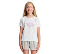 Roxy T-Shirt Manica Corta LILYREGULAR Night Girls Bianco