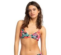 Roxy Top bikini da donna Beach Classics Athletic, Fiesta Floreale Antracite Big 242, L