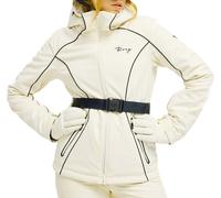 Roxy - Veste de ski/snowboard ceintrée - 15K Peak Eclipse Softshell Jacket Whisper White in Softshell - Taglia L - Bianco