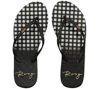 Roxy Viva Stamp II, Sandali Donna, Black White Checker, 38 EU