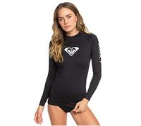 Roxy Whole Hearted-Rash Vest UPF 50 A Maniche Lunghe da Donna, Anthracite, M
