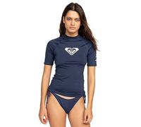 Roxy Whole Hearted-Short Sleeve Rash Vest for Young Women Camicia Guard, Indigo dell'umore, XXL Donna
