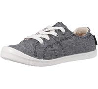 Roxy Women's Bayshore Slip On Sneaker Shoe, Black, 6.5