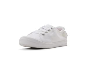 Roxy Women's Bayshore Slip On Sneaker Shoe, White, 8.5