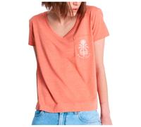 Roxy - Women's Laguna Green V Neck - T-shirt S rosso