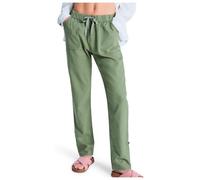 Roxy - Women's On The Seashore Linen Cargo Trousers - Pantaloni tempo libero M verde