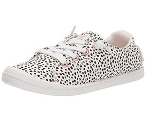 Roxy Women's Rory Slip On Sneaker, Black/White Exc, 6