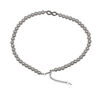 Roxys Perlenkraft Collana da donna in acrilico, 43 + 5 cm, elegante, regolabile, realizzata a mano in Germania