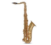 Roy Benson Bb-Tenor Saxophone TS-302 (Premium Relaxed Neck Design con RND S-Bow, con chiave F# alta e bilanciere B/B, bocchino USA, pad PISONI, custodia rettangolare leggera)