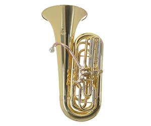 Roy Benson BBb-Tuba TB-312B (tuba premium con alesaggio variabile, leadpipe in ottone dorato, 4 valvole ad azione frontale, design moderno, suono professionale e comodità di trasporto in uno)