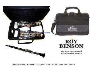 ROY BENSON CB218 CLARINETTO IN SIB CON LEVA DEL MIB 18 chiavi c/ astuccio CB 218
