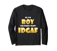 Roy Costume IDGAF Funny Meme Halloween Costume for Roys Maglia a Manica