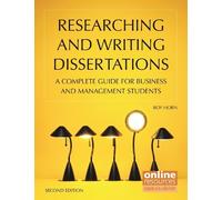 Roy Horn Researching and Writing Dissertations : A complete guide fo (Tascabile)