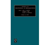 Roy J. Lewicki Research on Negotiation in Organizations (Copertina rigida)