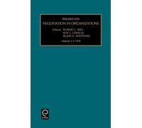 Roy J. Lewicki Research on Negotiation in Organizations (Copertina rigida)
