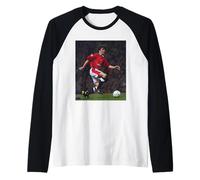 Roy Keane Giocatore del Manchester United 1997 Maglia con Maniche Raglan
